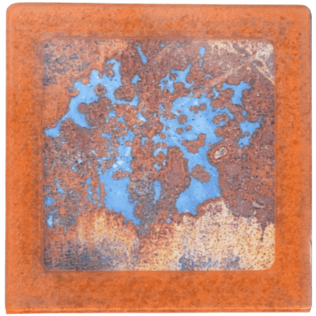 Petit magnet d'artiste photo Tôle brûlée