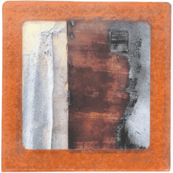 Petit magnet d'artiste photo Porte brûlée, pièce unique