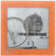 Petit magnet d'artiste photo Roue et cage