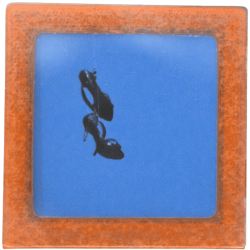 Petit magnet d'artiste photo Chaussures suspendues, pièce unique