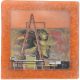 Petit magnet d'artiste photo Graff et escabeau