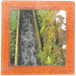 Petit magnet d'artiste photo Rigole de moulin, pièce unique