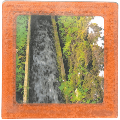 Petit magnet d'artiste photo Rigole de moulin