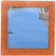 Petit magnet d'artiste photo Reflet d'une place
