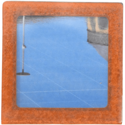 Petit magnet d'artiste photo Reflet d'une place
