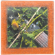 Petit magnet d'artiste photo Guitare fleurie