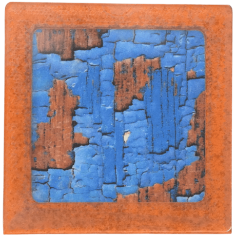Petit magnet d'artiste photo Mur peint usé