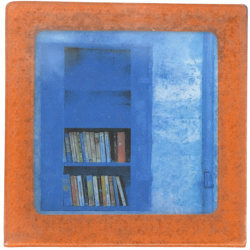 Petit magnet d'artiste photo Bibliothèque bleue