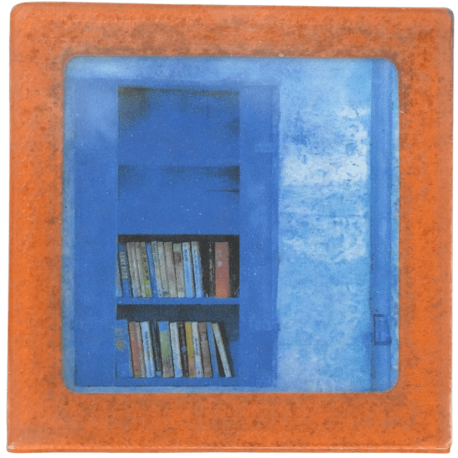 Petit magnet d'artiste photo Bibliothèque bleue