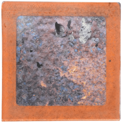 Petit magnet d'artiste photo Plaque rouillée