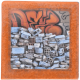 Petit magnet d'artiste photo Tag et gravats