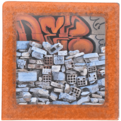 Petit magnet d'artiste photo Tag et gravats