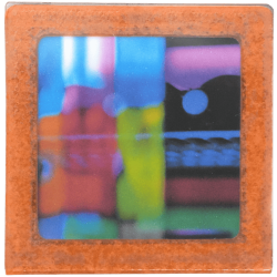 Petit magnet d'artiste photo Reflet dans une vitre de frigo