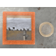 Petit magnet d'artiste photo Affiche derrière un banc