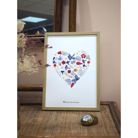 Reproduction herbier coeur