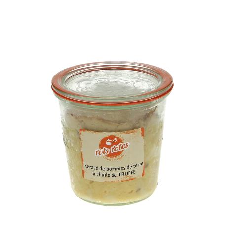 Ecrasé de pomme de terre artisanal à l'huile de truffe Ecrasé de pomme de terre artisanal à l'huile de truffe