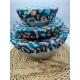 Trio charlotte alimentaire « Aphrodite » verte – motif ginkgo