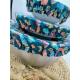 Trio charlotte alimentaire « Aphrodite » verte – motif ginkgo