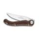 Couteau de poche Baroudeur Laguiole manche cuir