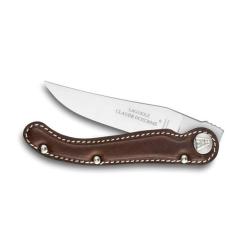 Couteau de poche Baroudeur Laguiole manche cuir