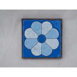 Dessous de plat avec un motif aux tons bleus
