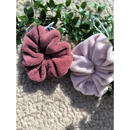 Fleur de douche vieux rose