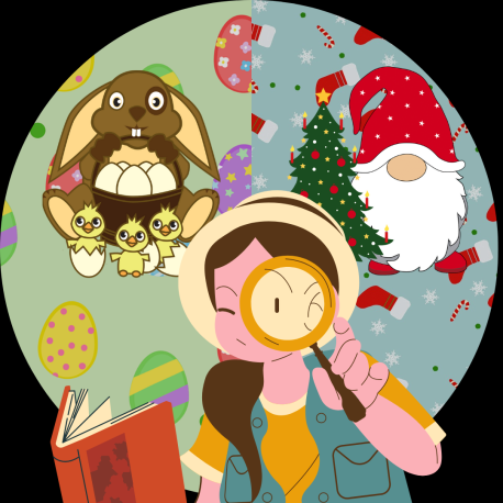 Jeu de piste: Le mystère du cadeau et de l'oeuf disparus