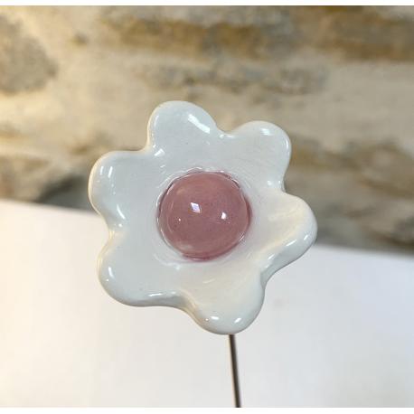 Fleur en céramique