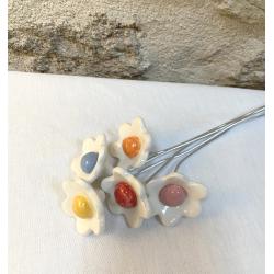 Fleur en céramique