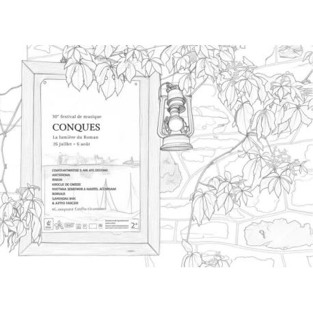 Cartes postales à colorier, thème Insolite.