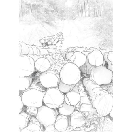 Cartes postales à colorier, thème Rural.