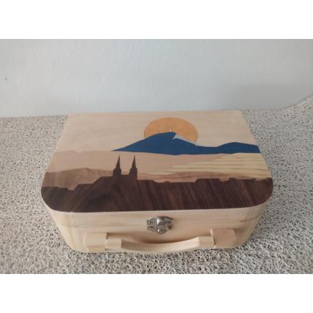 Boite à Thé Chaine des Puys bleu gris