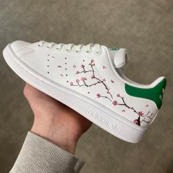 Basket personnalisée ADIDAS Stan Smith, Fleur de Cerisier