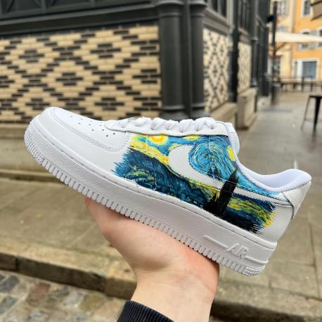 Basket personnalisé ADIDAS Stan Smith custom "Hokusai"