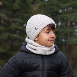 Bonnet Perinne enfant 1/3 ans - Craie