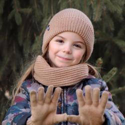 Bonnet Perinne enfant 1/3 ans - Camel