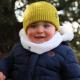 Bonnet Perinne enfant 1/3 ans - Citron