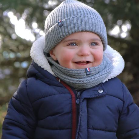 Bonnet Perinne enfant 1/3 ans - Zinc