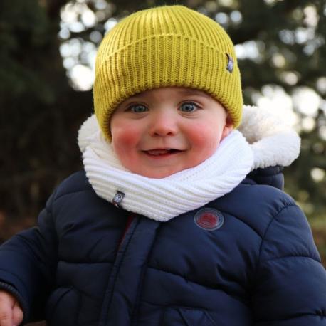 Bonnet Perinne enfant 4/7 ans - Citron