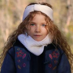 Bandeau passant Perinne enfant - Ecru