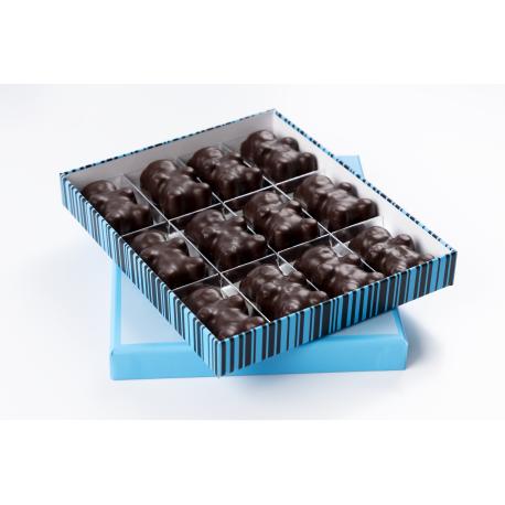 Oursons guimauve vanille chocolat France noir 69% et France lait 36%