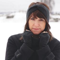 Bandeau Paule - Noir chiné