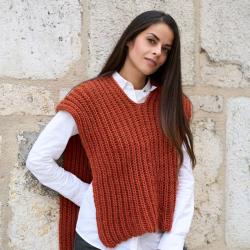 Gilet Colombe - Brique