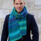 Echarpe Rafael - bleu vert