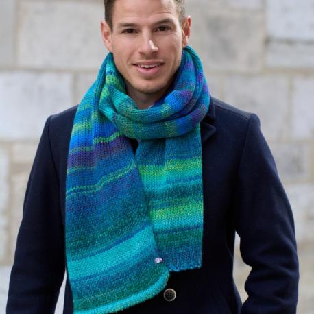 Echarpe Rafael - bleu vert
