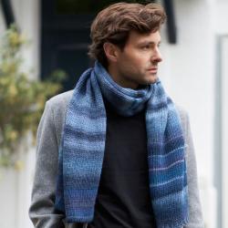 Echarpe Rafael - Saphir bleu