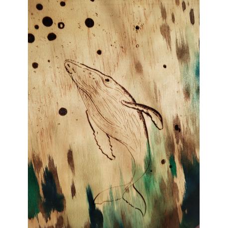Décoration en bois Baleine