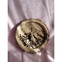 Petit plateau avec motif floral