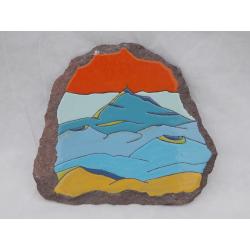 grand dessous de plat chaine des puys stylisée