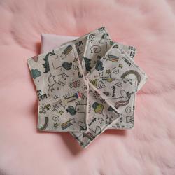 Cotons lavables « Licorne »